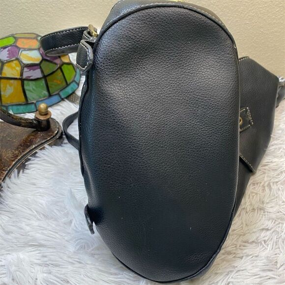 Nine West  Conversion Black Backpack & Purse Front Buckle Pocket - Picture 7 of 13